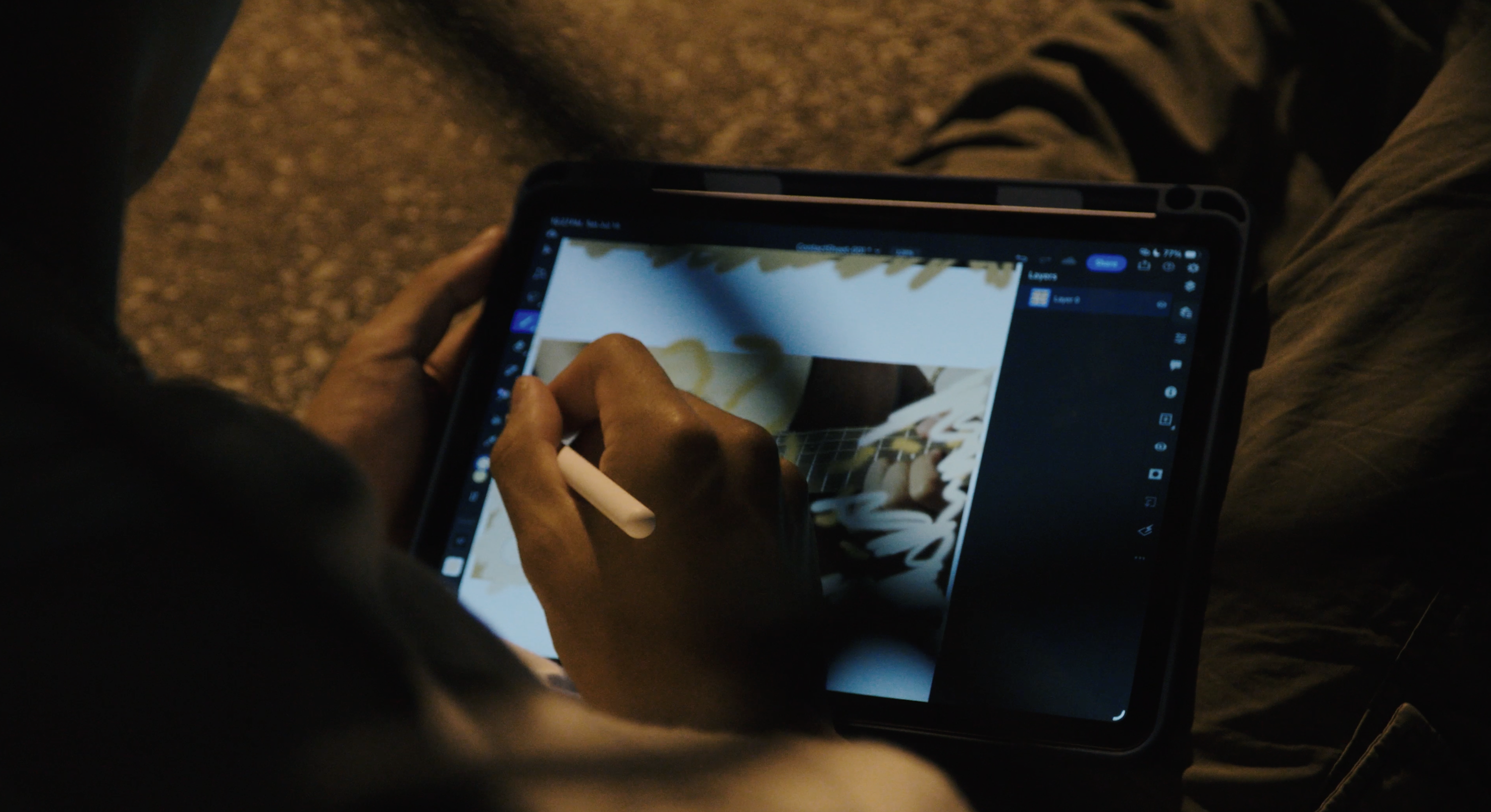 Behind-the-scenes creation of the Moon Illustrated frame